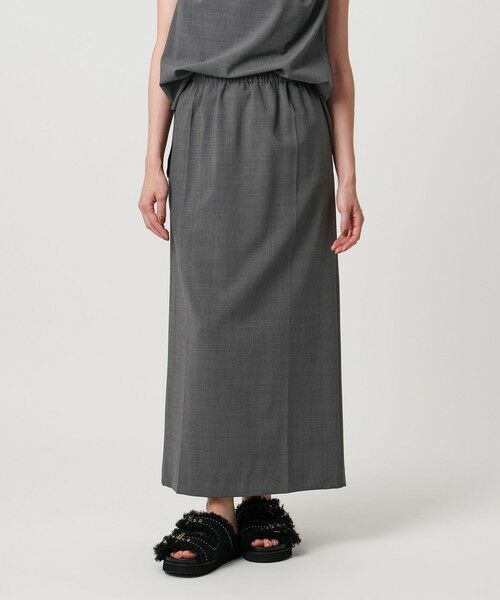 UNITED ARROWS / ユナイテッドアローズ ロング・マキシ丈スカート | サテン ウエスト ロングスカート ‐ウォッシャブル‐ | 詳細1