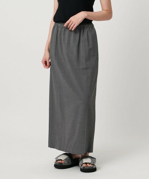 UNITED ARROWS / ユナイテッドアローズ ロング・マキシ丈スカート | サテン ウエスト ロングスカート ‐ウォッシャブル‐ | 詳細2