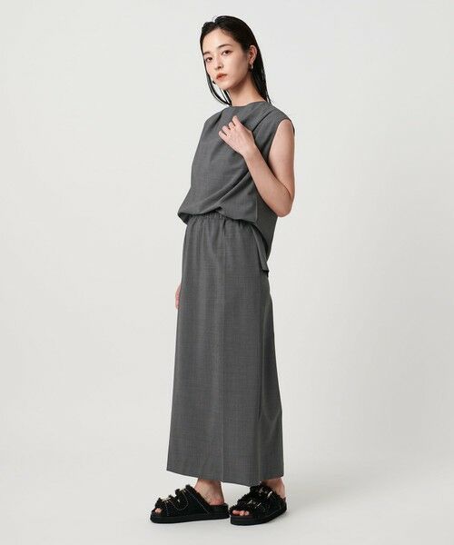 UNITED ARROWS / ユナイテッドアローズ ロング・マキシ丈スカート | サテン ウエスト ロングスカート ‐ウォッシャブル‐ | 詳細3