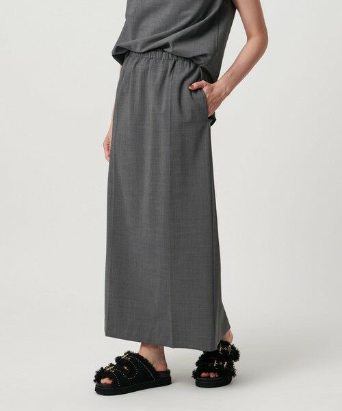 UNITED ARROWS/ユナイテッドアローズ サテン ウエスト ロングスカート ‐ウォッシャブル‐ MD. GRAY 36 UNITED ARROWS/ユナイテッドアローズ サテン ウエスト ロングスカート ‐ウォッシャブル‐ MD. GRAY 36