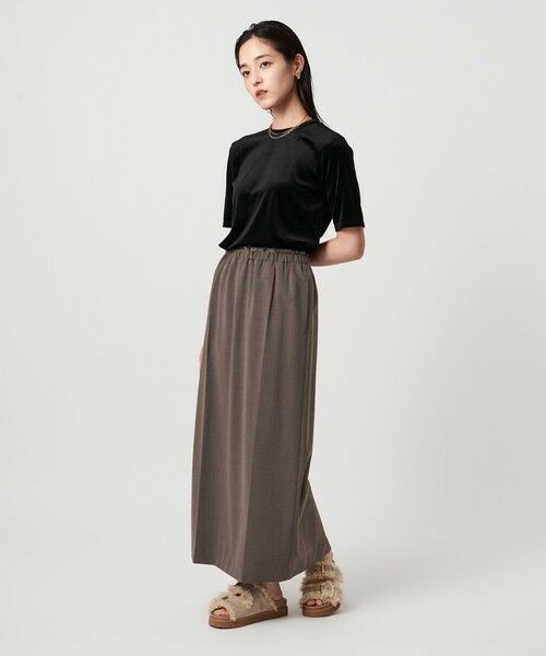 UNITED ARROWS / ユナイテッドアローズ ロング・マキシ丈スカート | サテン ウエスト ロングスカート ‐ウォッシャブル‐ | 詳細15