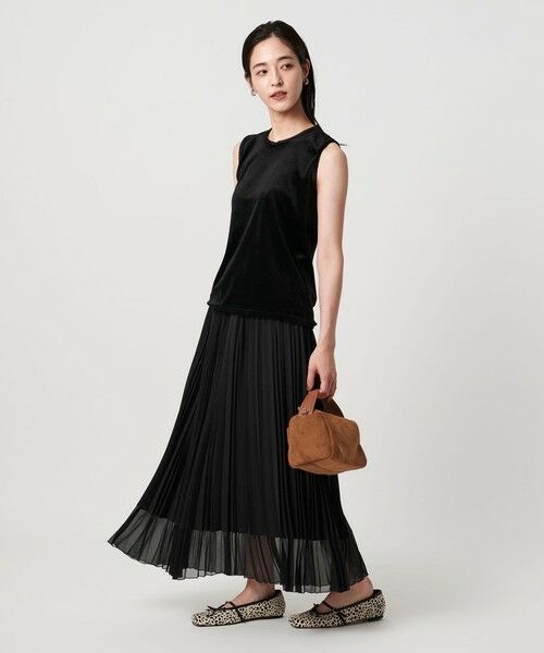 UNITED ARROWS / ユナイテッドアローズ ロング・マキシ丈スカート | シアー コンビ プリーツ スカート | 詳細14