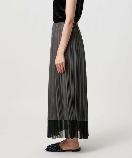 UNITED ARROWS / ユナイテッドアローズ ロング・マキシ丈スカート | シアー コンビ プリーツ スカート | 詳細18