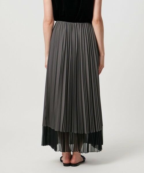 UNITED ARROWS / ユナイテッドアローズ ロング・マキシ丈スカート | シアー コンビ プリーツ スカート | 詳細19