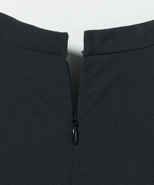 タックプリーツフリル スリットノースリーブワンピース　36 UNITED ARROWS タックプリーツフリル スリットノースリーブ