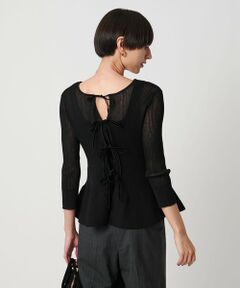 UNITED ARROWS / ユナイテッドアローズ カーディガン・ボレロ | シアー リボン 2WAYカーディガン ウォッシャブル