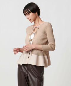 UNITED ARROWS / ユナイテッドアローズ カーディガン・ボレロ | シアー リボン 2WAYカーディガン ウォッシャブル