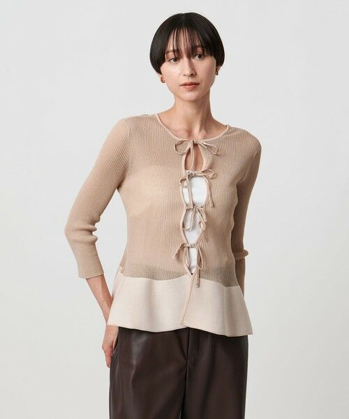 UNITED ARROWS / ユナイテッドアローズ カーディガン・ボレロ | シアー リボン 2WAYカーディガン ウォッシャブル | 詳細9