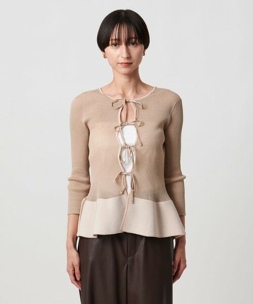 UNITED ARROWS / ユナイテッドアローズ カーディガン・ボレロ | シアー リボン 2WAYカーディガン ウォッシャブル | 詳細11