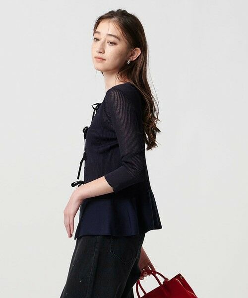 UNITED ARROWS / ユナイテッドアローズ カーディガン・ボレロ | シアー リボン 2WAYカーディガン ウォッシャブル | 詳細22