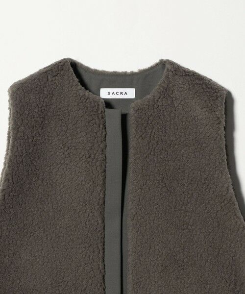 UNITED ARROWS / ユナイテッドアローズ ベスト | ＜SACRA＞ボア ミニベスト | 詳細6