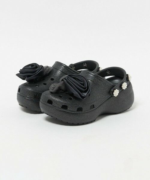 UNITED ARROWS / ユナイテッドアローズ サンダル | 【別注】＜crocs＞クラシック プラットフォーム グリッター サンダル | 詳細3