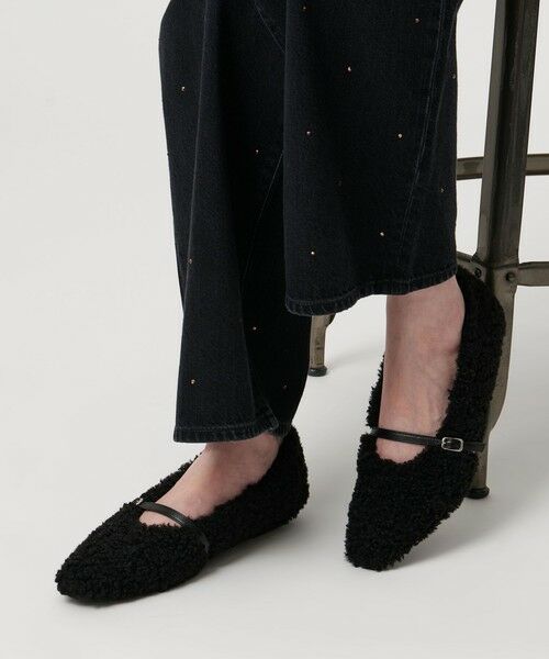 UNITED ARROWS / ユナイテッドアローズ フラットシューズ | フェイクファー フラットパンプス | 詳細1