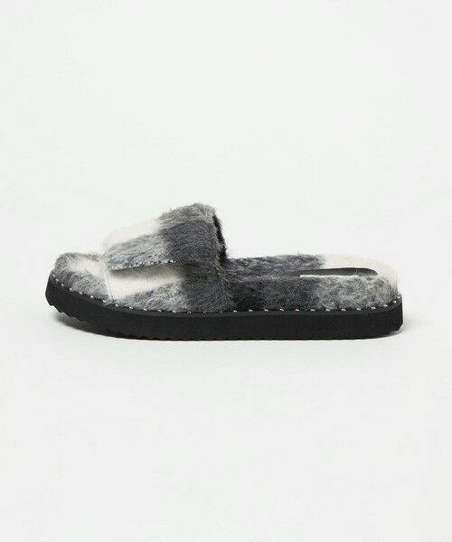 UNITED ARROWS / ユナイテッドアローズ サンダル | チェック スライダー サンダル | 詳細6