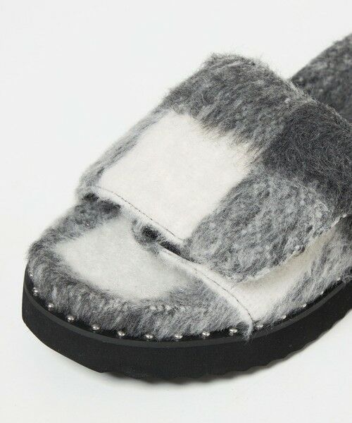 UNITED ARROWS / ユナイテッドアローズ サンダル | チェック スライダー サンダル | 詳細11