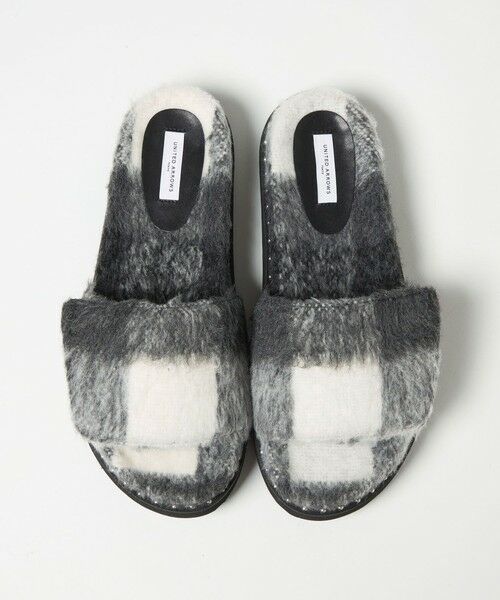 UNITED ARROWS / ユナイテッドアローズ サンダル | チェック スライダー サンダル | 詳細4