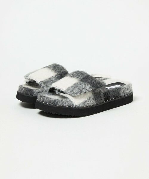 UNITED ARROWS / ユナイテッドアローズ サンダル | チェック スライダー サンダル | 詳細5