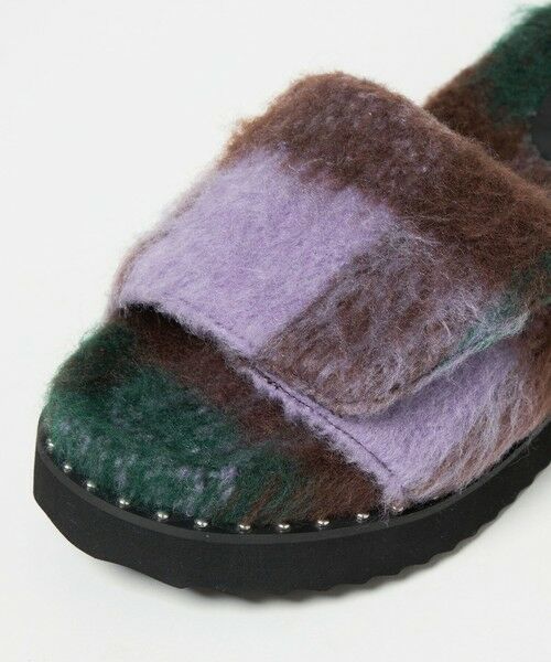 UNITED ARROWS / ユナイテッドアローズ サンダル | チェック スライダー サンダル | 詳細20