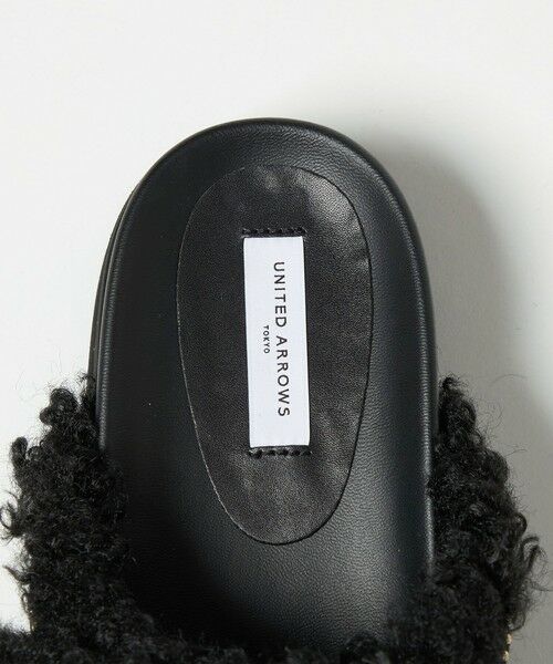 UNITED ARROWS / ユナイテッドアローズ サンダル | フェイクファー 2ライン スタッズ サンダル | 詳細10