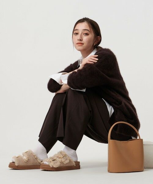 UNITED ARROWS / ユナイテッドアローズ サンダル | フェイクファー 2ライン スタッズ サンダル | 詳細15