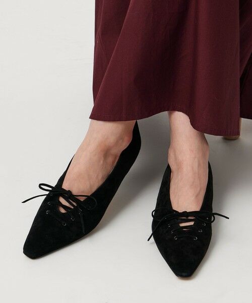 UNITED ARROWS / ユナイテッドアローズ パンプス | レースアップ フラットパンプス | 詳細1
