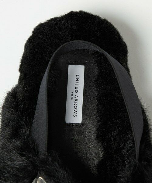 UNITED ARROWS / ユナイテッドアローズ サンダル | フェイクファークロス ビジュー サンダル | 詳細9