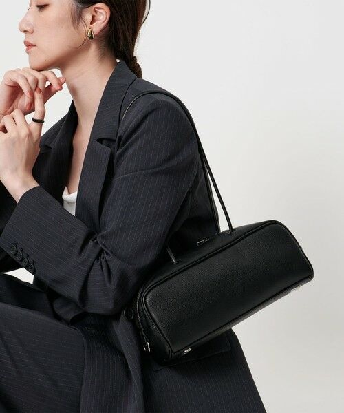OUR ムーンショルダーバック　ブラック 2WAY】フラップドロストショルダーBAG（ショルダーバッグ） | tk
