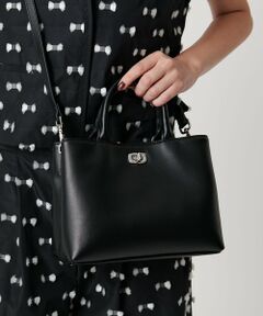 UNITED ARROWS / ユナイテッドアローズ トートバッグ | クラスプ スクエア ミニトートバッグ