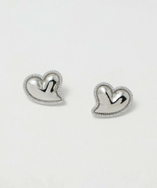 UNITED ARROWS / ユナイテッドアローズ ピアス・イヤリング | フローイング ハート ピアス（SILVER）
