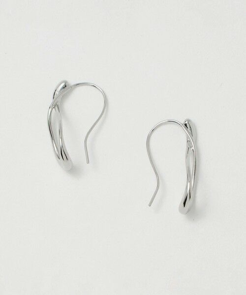 UNITED ARROWS/ユナイテッドアローズ ツイスト フープ ピアス SILVER FREE UNITED ARROWS/ユナイテッドアローズ ツイスト フープ ピアス SILVER FREE