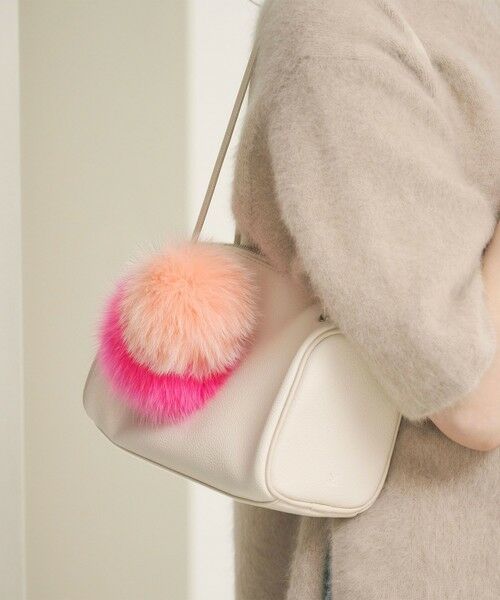 UNITED ARROWS/ユナイテッドアローズ ファー ポンポン チャーム LT. PINK FREE UNITED ARROWS/ユナイテッドアローズ ファー ポンポン チャーム LT. PINK FREE