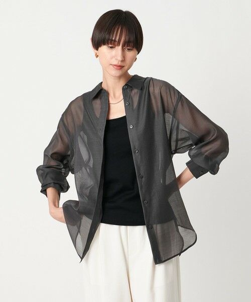 UNITED ARROWS / ユナイテッドアローズ シャツ・ブラウス | シアー シャツ -ウォッシャブル- | 詳細1