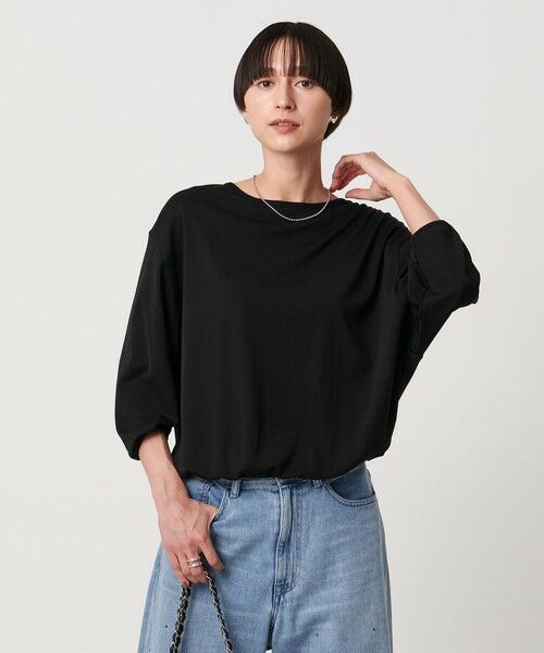 UNITED ARROWS/ユナイテッドアローズ LIGHT フライス カットソー BLACK FREE UNITED ARROWS/ユナイテッドアローズ LIGHT フライス カットソー BLACK FREE