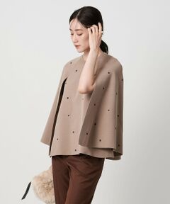 UNITED ARROWS / ユナイテッドアローズ ニット・セーター | エンブロイダリー フラワー ケープニット ‐ウォッシャブル‐