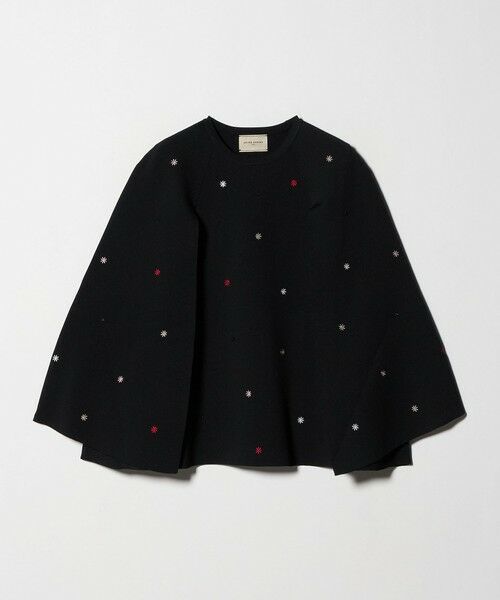 UNITED ARROWS / ユナイテッドアローズ ニット・セーター | エンブロイダリー フラワー ケープニット ‐ウォッシャブル‐ | 詳細3