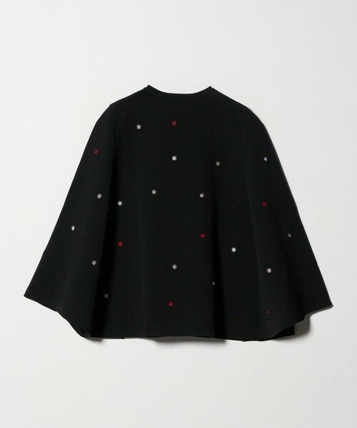 UNITED ARROWS / ユナイテッドアローズ ニット・セーター | エンブロイダリー フラワー ケープニット ‐ウォッシャブル‐ | 詳細4