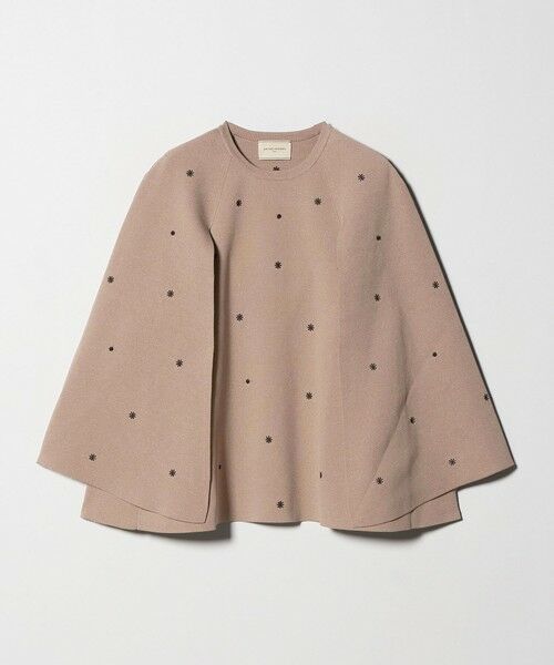 UNITED ARROWS / ユナイテッドアローズ ニット・セーター | エンブロイダリー フラワー ケープニット ‐ウォッシャブル‐ | 詳細9