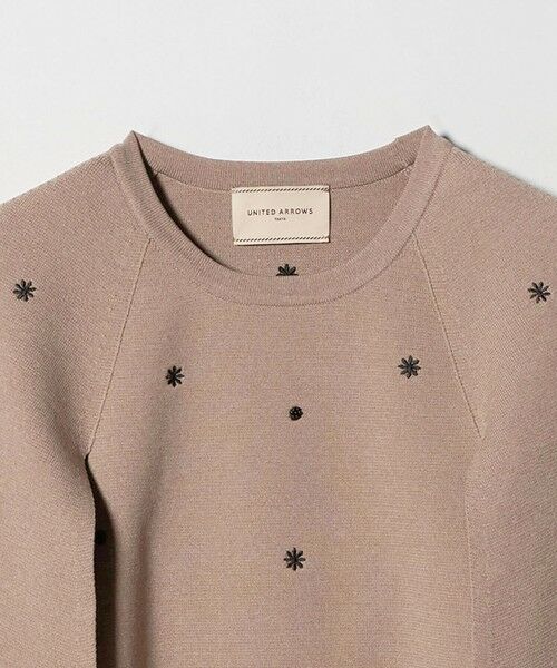 UNITED ARROWS / ユナイテッドアローズ ニット・セーター | エンブロイダリー フラワー ケープニット ‐ウォッシャブル‐ | 詳細11
