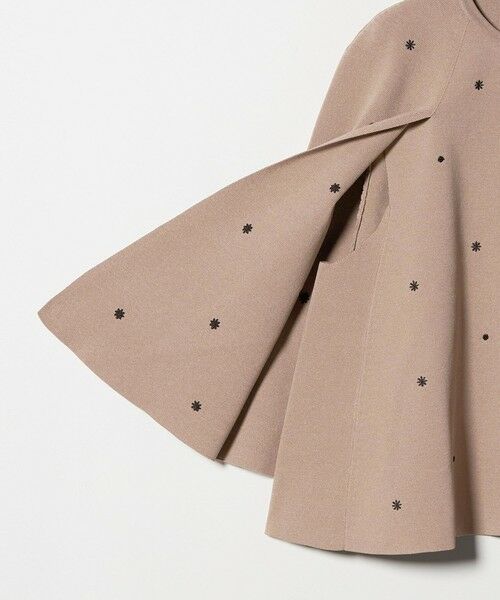 UNITED ARROWS / ユナイテッドアローズ ニット・セーター | エンブロイダリー フラワー ケープニット ‐ウォッシャブル‐ | 詳細13