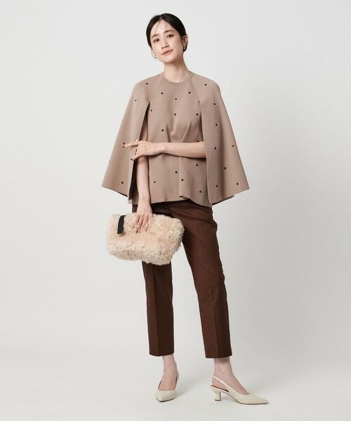 UNITED ARROWS / ユナイテッドアローズ ニット・セーター | エンブロイダリー フラワー ケープニット ‐ウォッシャブル‐ | 詳細8