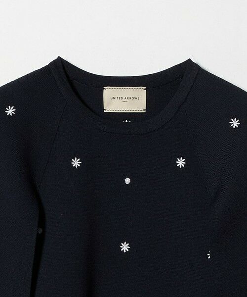 UNITED ARROWS / ユナイテッドアローズ ニット・セーター | エンブロイダリー フラワー ケープニット ‐ウォッシャブル‐ | 詳細25
