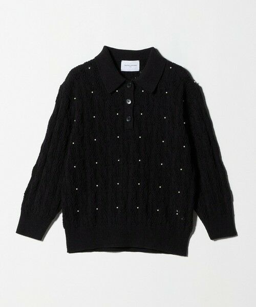 UNITED ARROWS / ユナイテッドアローズ ニット・セーター | フェイクパール レース プルオーバー ニット ウォッシャブル | 詳細6