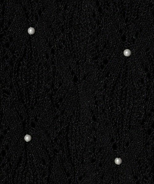 UNITED ARROWS / ユナイテッドアローズ ニット・セーター | フェイクパール レース プルオーバー ニット ウォッシャブル | 詳細9
