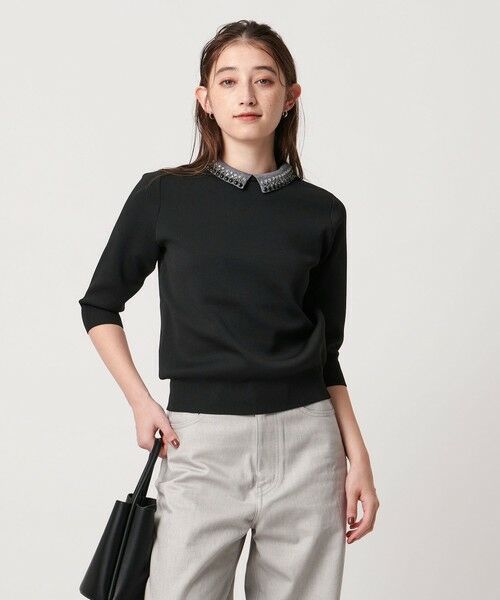 UNITED ARROWS / ユナイテッドアローズ ニット・セーター | ビジューカラー 2WAY ニット | 詳細1