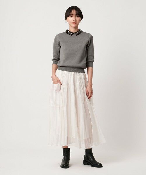 UNITED ARROWS / ユナイテッドアローズ ニット・セーター | ビジューカラー 2WAY ニット | 詳細8