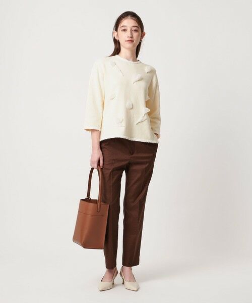 UNITED ARROWS / ユナイテッドアローズ ニット・セーター | BROCHE  フラワーモチーフ ニット | 詳細2