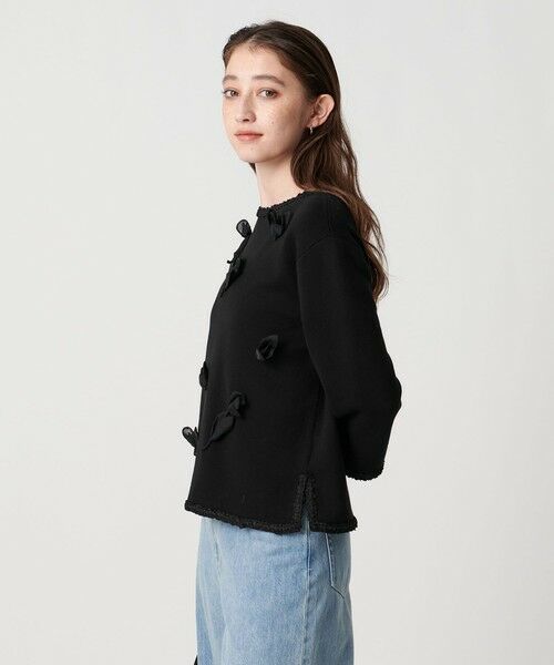 UNITED ARROWS / ユナイテッドアローズ ニット・セーター | BROCHE  フラワーモチーフ ニット | 詳細7