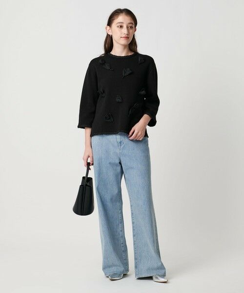 UNITED ARROWS / ユナイテッドアローズ ニット・セーター | BROCHE  フラワーモチーフ ニット | 詳細8