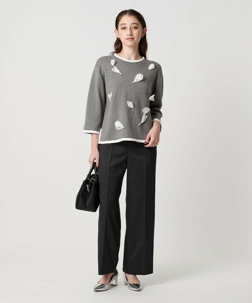 UNITED ARROWS / ユナイテッドアローズ ニット・セーター | BROCHE  フラワーモチーフ ニット | 詳細14