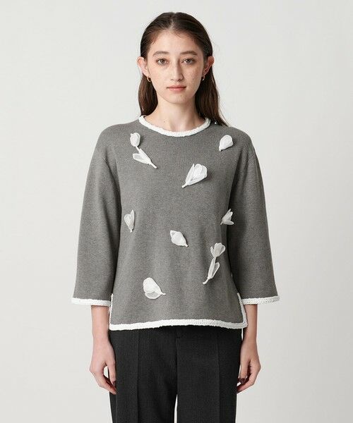 UNITED ARROWS / ユナイテッドアローズ ニット・セーター | BROCHE  フラワーモチーフ ニット | 詳細15